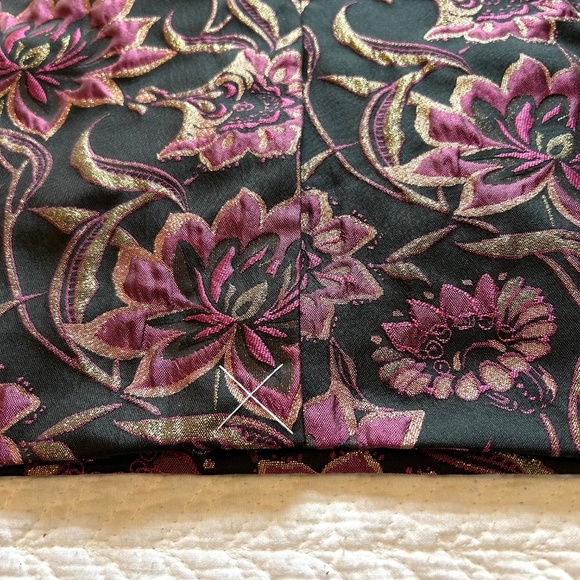 J CREW Sleeveless V-Neck Floral Jacquard Sheath Dress Size 6 NWT Pink/Black/Gold - Picture 9 of 17